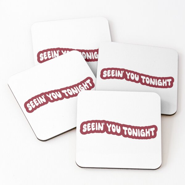 Item preview, seein' you tonight - bad idea right? (Red) designed and sold by Aesthetic Crew.