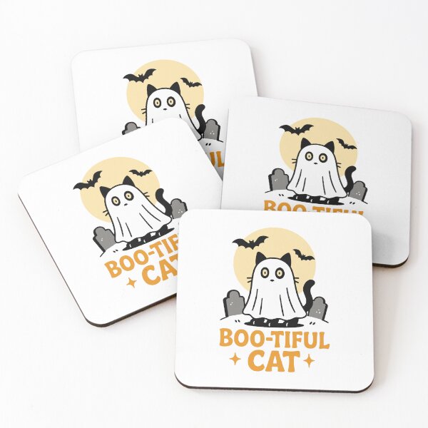 Item preview, Boo-tiful Cat Halloween Cute Ghost Kitty designed and sold by SnappyPNG.