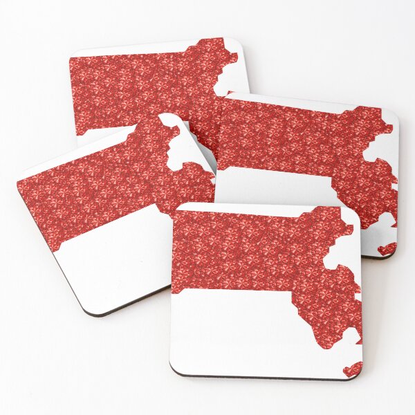 Item preview, Red Rhinestone Massachusetts designed and sold by TheIconSmith.