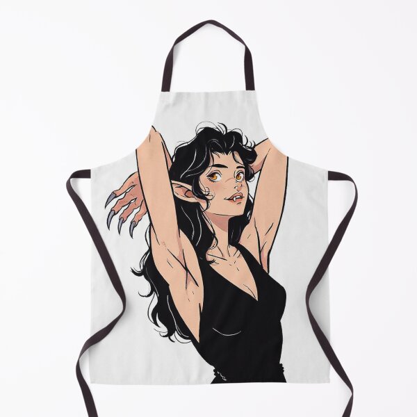 Item preview,  Werewolf girl posing hand drawn illustration designed and sold by Vintage Designs +.