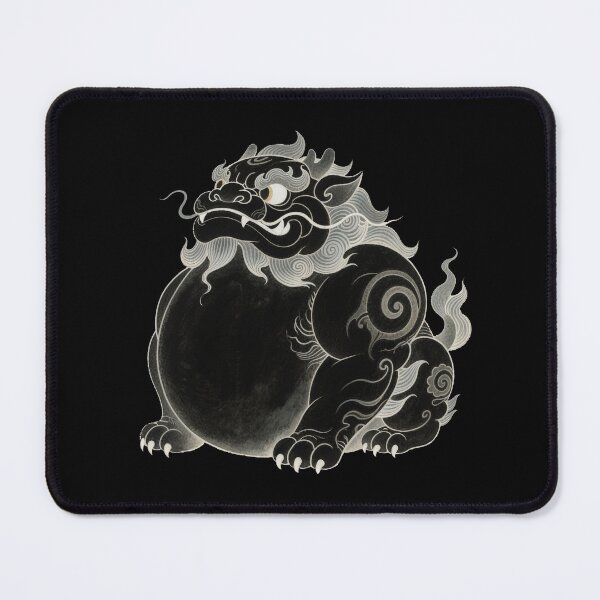 Item preview, Mystical Black & White Guardian Lion Spirit designed and sold by zzz888.