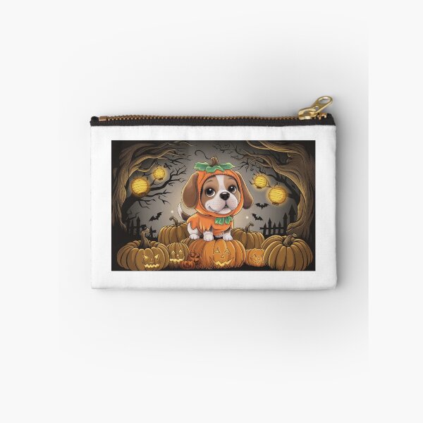 Item preview, Cartoon Beagle Halloween Scene designed and sold by NeatThingLover.