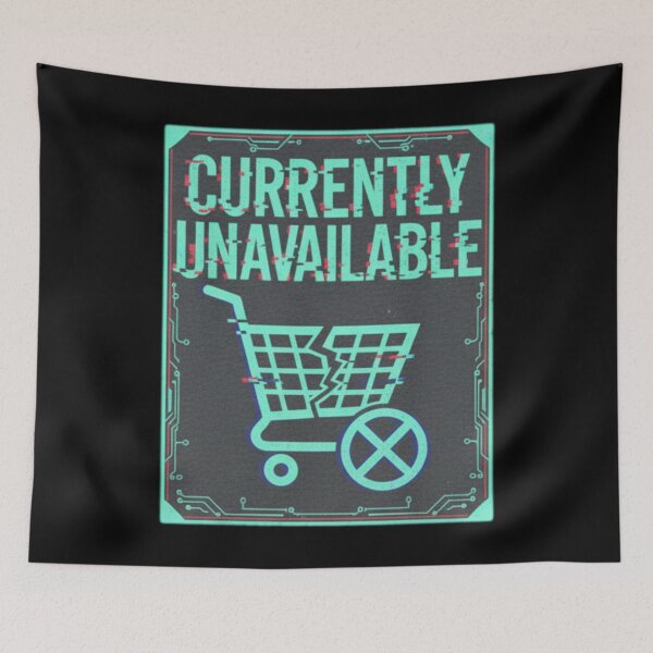Item preview, Currently Unavailable Glitch Error Cart Logo designed and sold by Silent Watch Threads..
