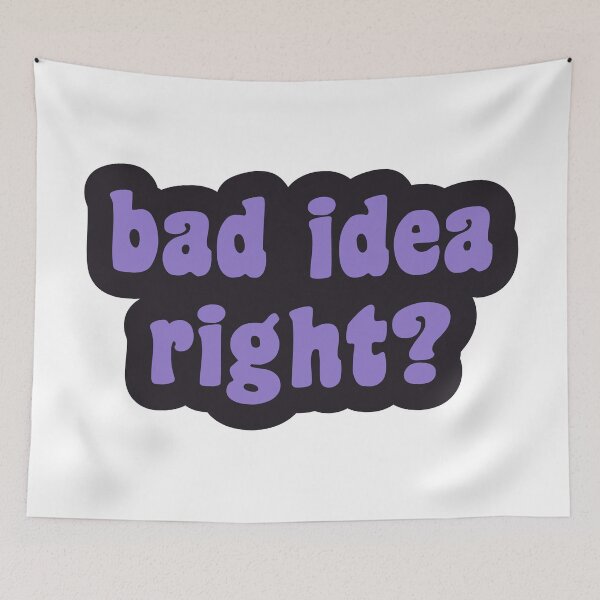 Item preview, bad idea right? designed and sold by Aesthetic Crew.