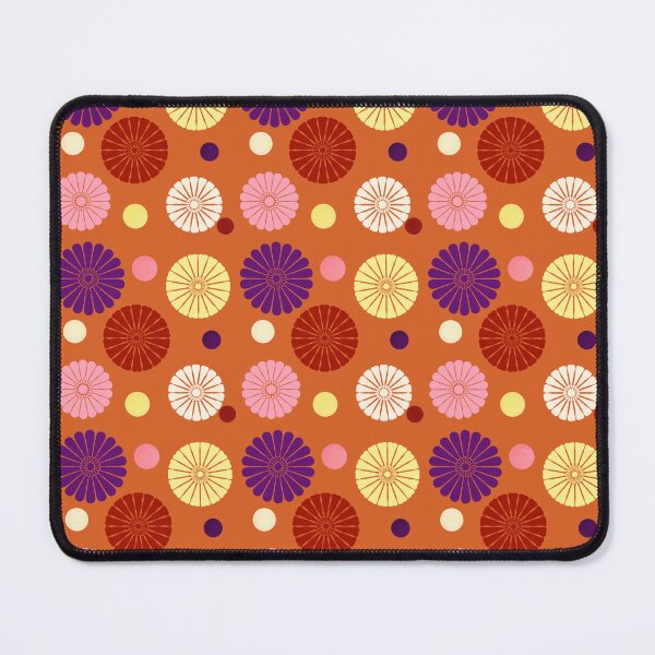 Item preview, Autumn Chrysanthemums on Burnt Orange  designed and sold by JaygiesDesign.