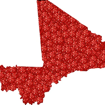 Artwork thumbnail, Red Rhinestone Mali by TheIconSmith