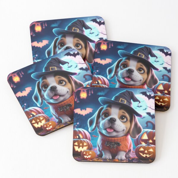 Item preview, Festive Beagle Halloween Illustration designed and sold by NeatThingLover.