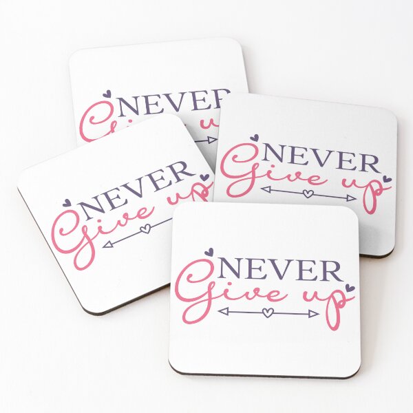 Item preview, never give up designed and sold by artcultreone.