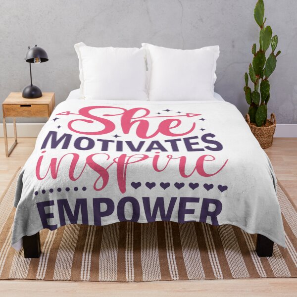 Item preview, she motivates insprire empower designed and sold by artcultreone.