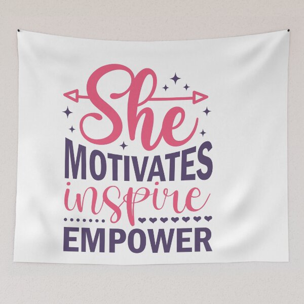 Item preview, she motivates insprire empower designed and sold by artcultreone.