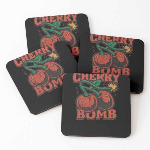 Item preview, Cherry Bomb Retro Distressed Explosive Fruit designed and sold by tronictees.