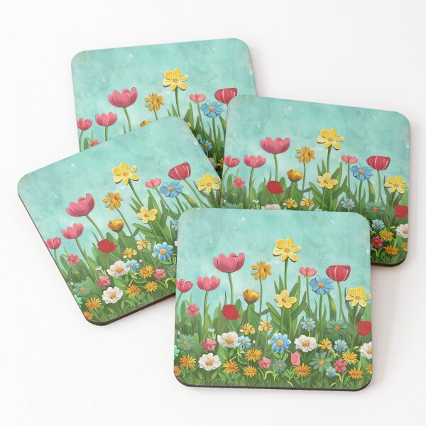 Item preview, Blue yellow flower pattern designed and sold by cocomelon168.