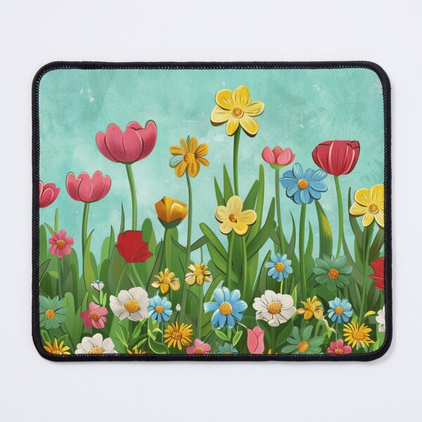 Item preview, Blue yellow flower pattern designed and sold by cocomelon168.