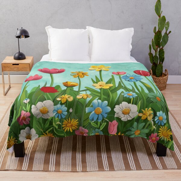 Item preview, Blue yellow flower pattern designed and sold by cocomelon168.