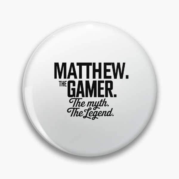 Item preview, Matthew The Gamer The Myth The Legend Matthew Name - Funny Gamer Quote design designed and sold by Oussinc.