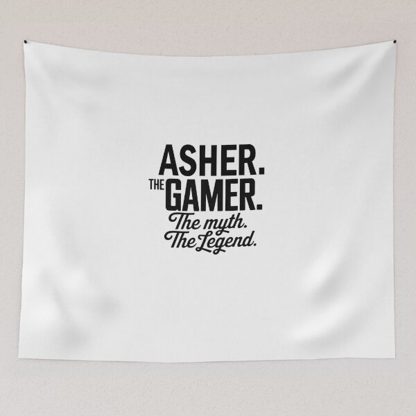 Item preview, Asher The Gamer The Myth The Legend Asher Name - Funny Gamer Quote design designed and sold by Oussinc.