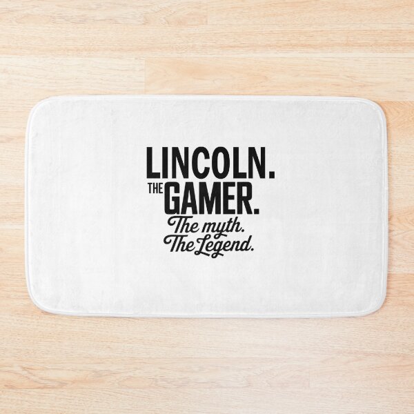 Item preview, Lincoln The Gamer The Myth The Legend Lincoln Name - Funny Gamer Quote design designed and sold by Oussinc.