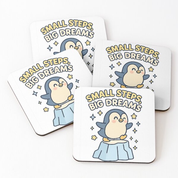 Item preview, Small Steps Big Dreams Penguin designed and sold by RandomPrints.