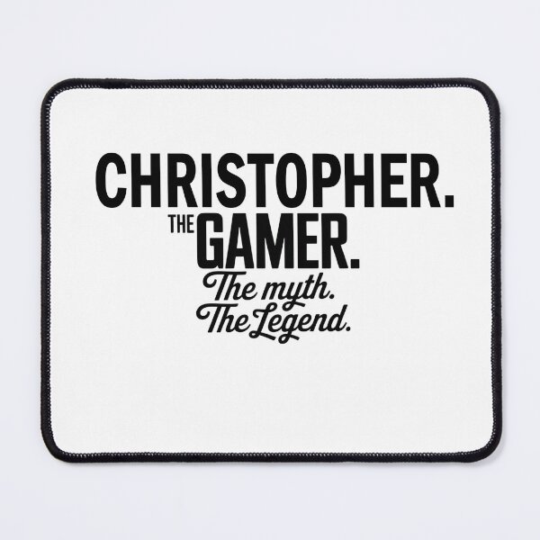 Artikelvorschau, Christopher, der Gamer, der Mythos, die Legende, Christopher Name – lustiges Gamer-Zitat-Design entworfen und verkauft von Oussinc.