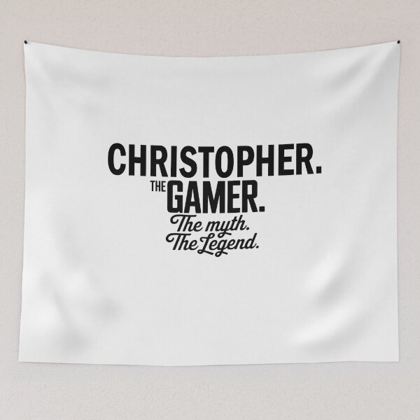Item preview, Christopher The Gamer The Myth The Legend Christopher Name - Funny Gamer Quote design designed and sold by Oussinc.