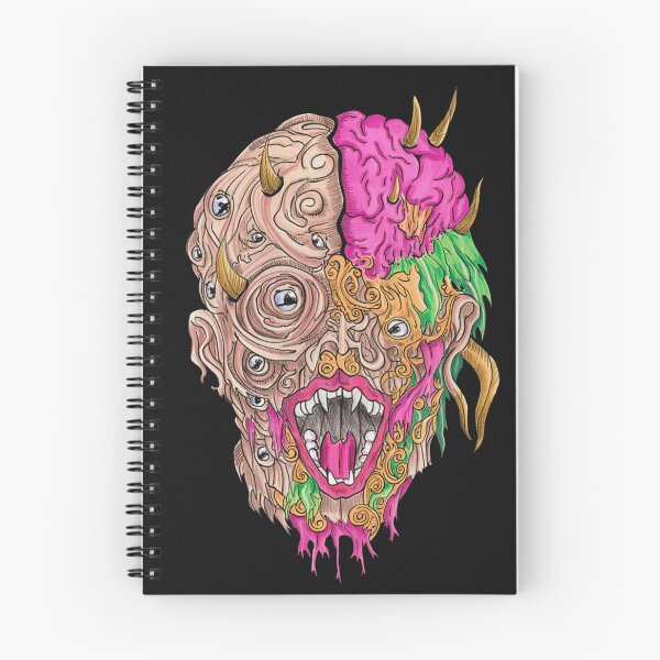 Item preview, Cool retro horror Heavy Metal monster flaming evil creature design artwork illustration designed and sold by Vintage Designs +.