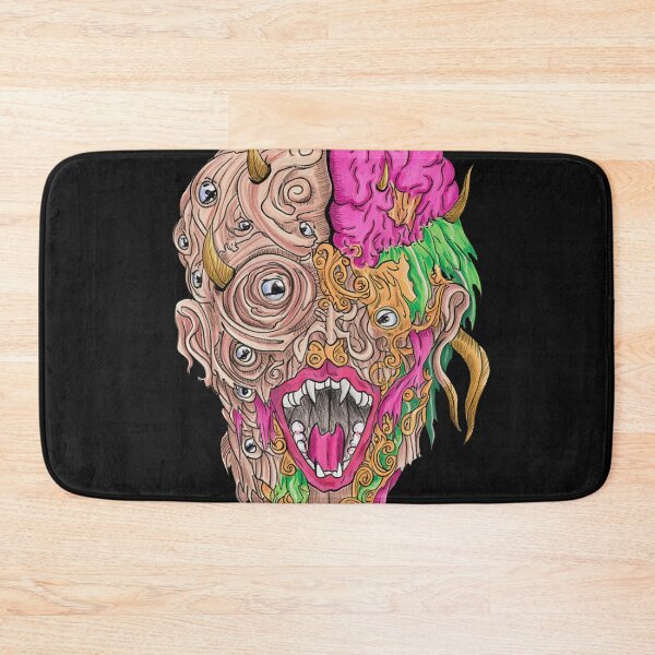 Item preview, Cool retro horror Heavy Metal monster flaming evil creature design artwork illustration designed and sold by Vintage Designs +.