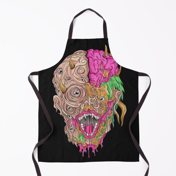 Item preview, Cool retro horror Heavy Metal monster flaming evil creature design artwork illustration designed and sold by Vintage Designs +.