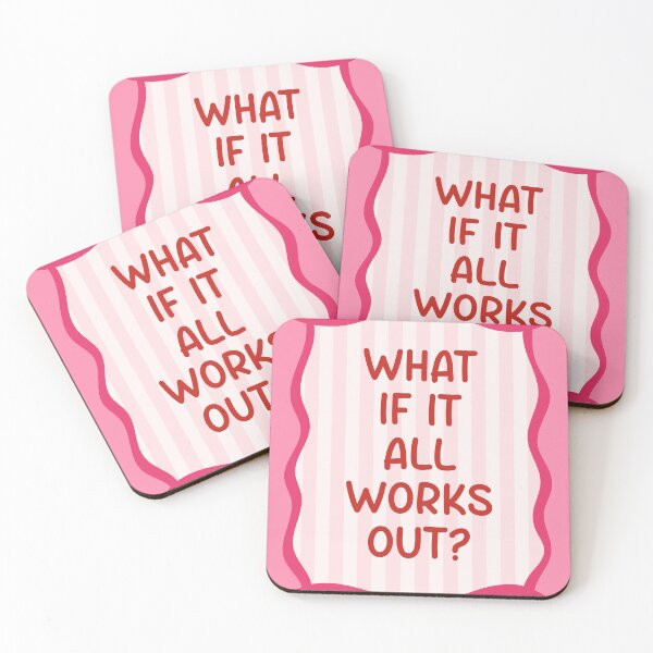 Item preview, What If It All Works Out? Striped Aesthetic. Pink And Red. designed and sold by CoCoArt-Ua.