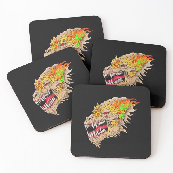 Item preview,  Cool retro horror Heavy Metal monster flaming evil creature design artwork illustration designed and sold by Vintage Designs +.