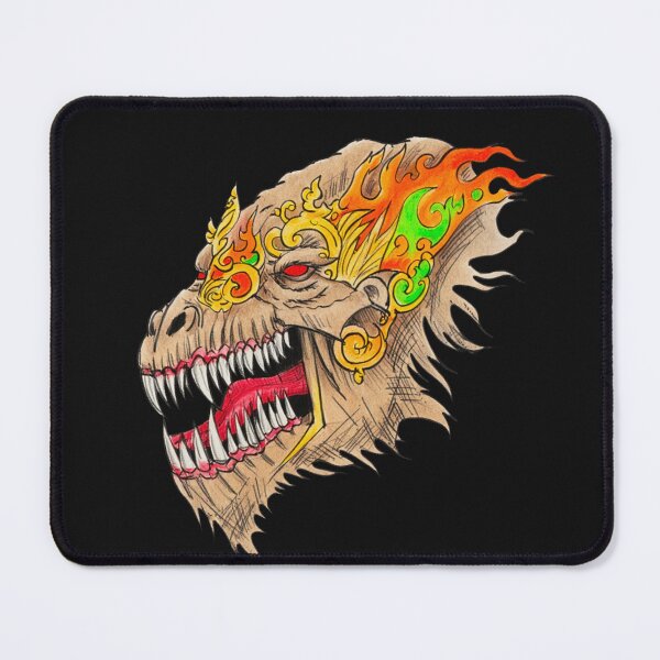 Item preview,  Cool retro horror Heavy Metal monster flaming evil creature design artwork illustration designed and sold by Vintage Designs +.
