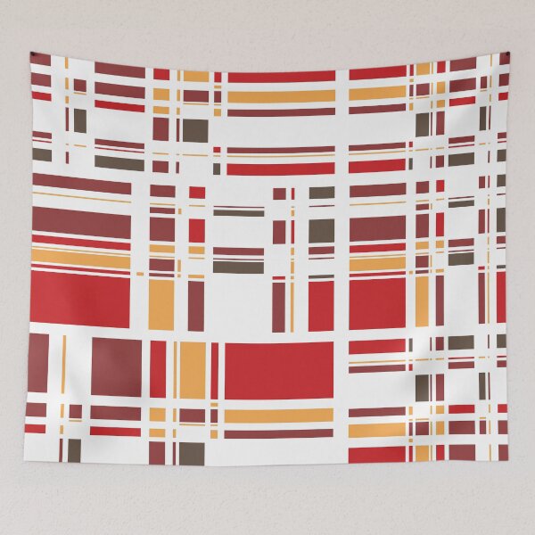 Item preview, Fourth Dimension Red Plaid designed and sold by majoihart.