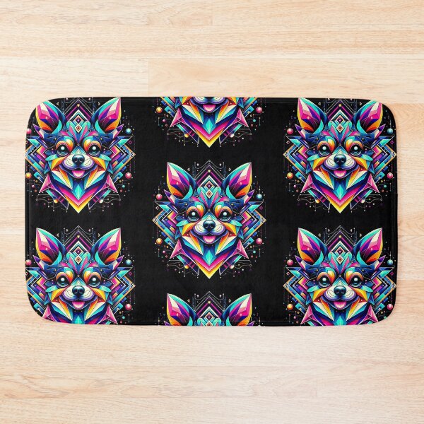 Item preview, Cute colorful geometric decorative mystic chihuahua dog  designed and sold by Dogandesighn.