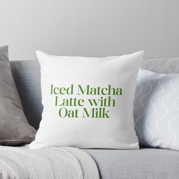 Item preview, Coffee Order: Iced Matcha Latte with Oat Milk - Green designed and sold by SWETA HALDER.