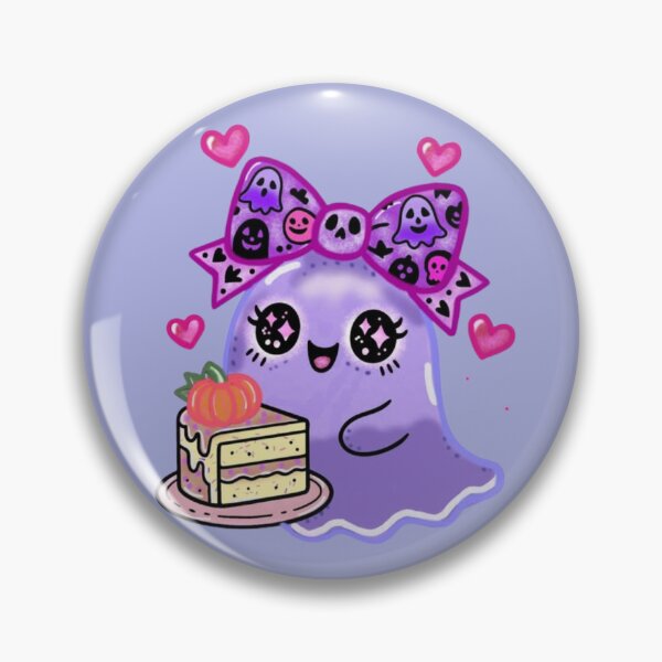 Item preview, Adorable ghost with a slice of pumpkin cake designed and sold by PerenoMislun.