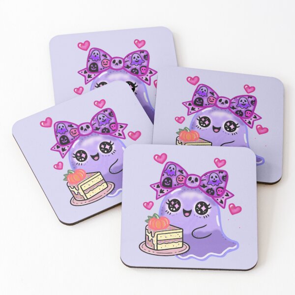 Item preview, Adorable ghost with a slice of pumpkin cake designed and sold by PerenoMislun.