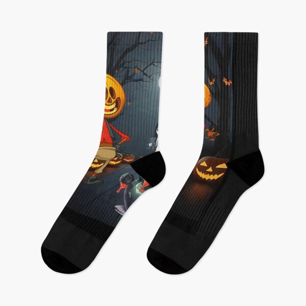 Item preview, Mischievous Pumpkins and Ghost at Halloween Cauldron designed and sold by JuanaDesigns.