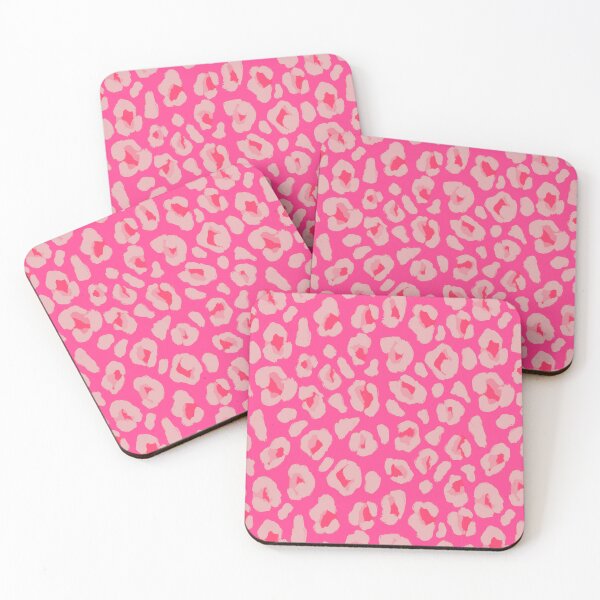 Item preview, Hot Pink Beige Leopard Animal Print designed and sold by Patternandflow.