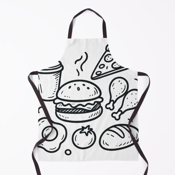 Item preview, Delicious Food Doodle – Hand-Drawn Culinary Illustration designed and sold by Artvolt.