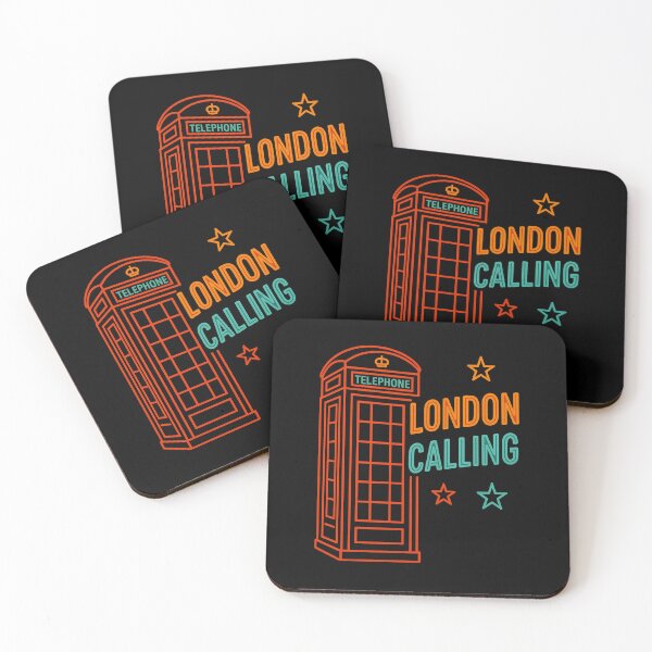 Item preview, London Calling – Neon Phone Booth Design designed and sold by TinyDoodles.