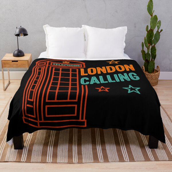 Item preview, London Calling – Neon Phone Booth Design designed and sold by TinyDoodles.