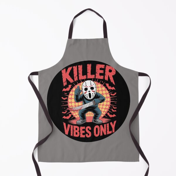 Item preview, The Funkadelic Fiend: is the motto of this creepy-funny design, with bold, distressed red letters. A cartoon slasher character. For the Halloween Festive Season designed and sold by Grang Art Artistic Designs.
