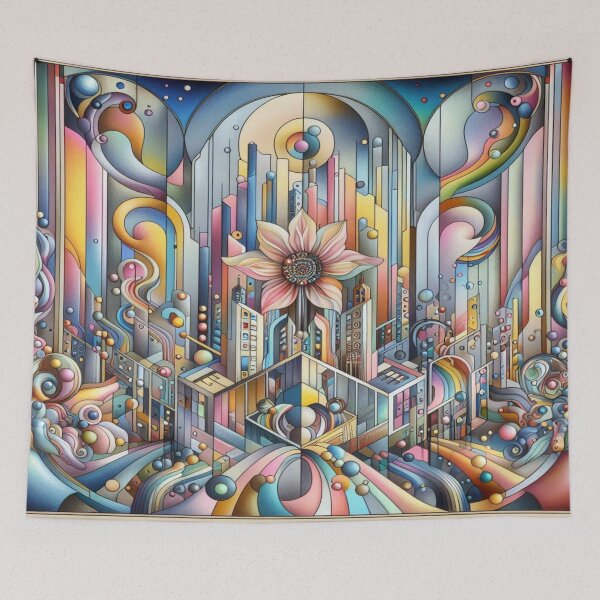 Item preview, Art Deco Cosmos – surreal floral fusion in dreamlike elegance and poetic abstraction designed and sold by FotoworldEdel.
