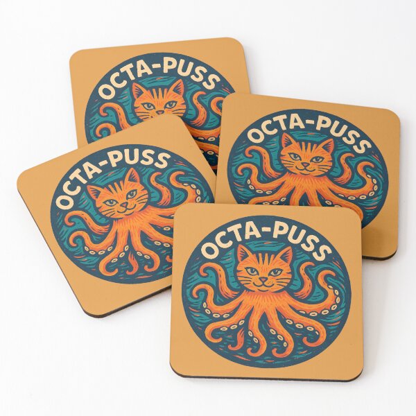 Item preview, Tabby Cat Octopus Emblem designed and sold by Chemonsmusic.