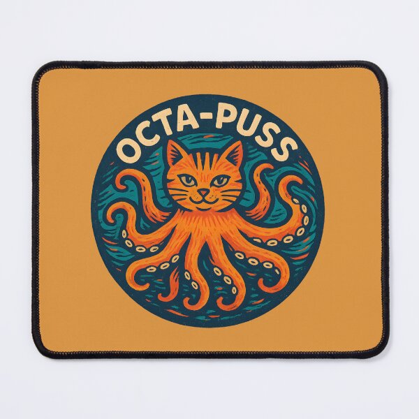 Item preview, Tabby Cat Octopus Emblem designed and sold by Chemonsmusic.