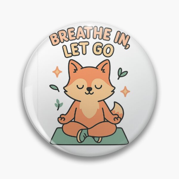 Item preview, Breathe In Let Go Relaxing Fox Yoga Pose designed and sold by RandomPrints.