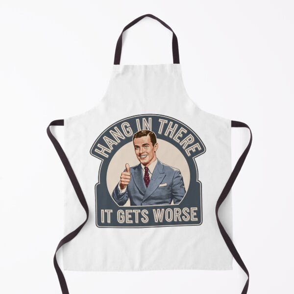 Item preview, Optimism is a Trap, Hang in there, it gets worse, funnyfits70, Humor, Funny, retro, vintages, funny quotes, animal humor, designed and sold by FunnyFits70.