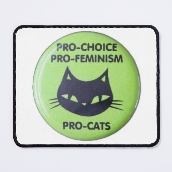 Item preview, Pro choice pro feminism pro cats designed and sold by BrontesWhimsyStore.