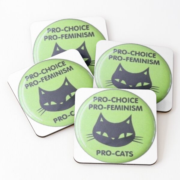 Item preview, Pro choice pro feminism pro cats designed and sold by BrontesWhimsyStore.