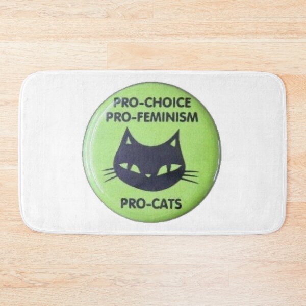 Item preview, Pro choice pro feminism pro cats designed and sold by BrontesWhimsyStore.