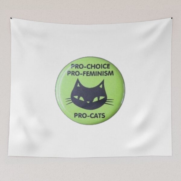 Item preview, Pro choice pro feminism pro cats designed and sold by BrontesWhimsyStore.